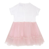 John Richmond Abito Mezza Manica Bicolore con Gonna Tulle per Neonata RIP25043VE BIANCO/ROSA JOHN RICHMOND 