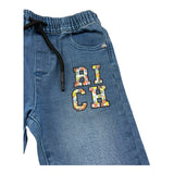 John Richmond Jeans Tinta Unita con Elastico In Vita per Neonato RIP25047JE BLU JOHN RICHMOND 