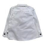 John Richmond Camicia Manica Lunga Tinta Unita con Logo per Neonato RIP25056CAN BIANCO JOHN RICHMOND 