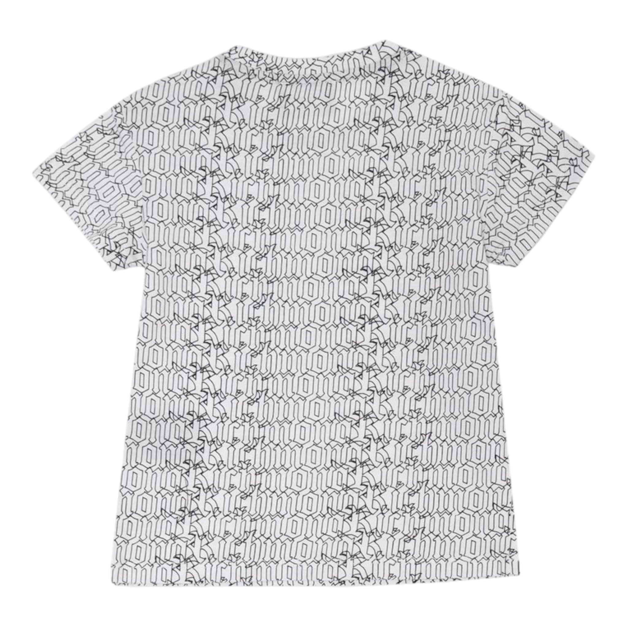 John Richmond T-Shirt Girocollo Tinta Unita con Stampa per Neonato RIP25069TS BIANCO JOHN RICHMOND 