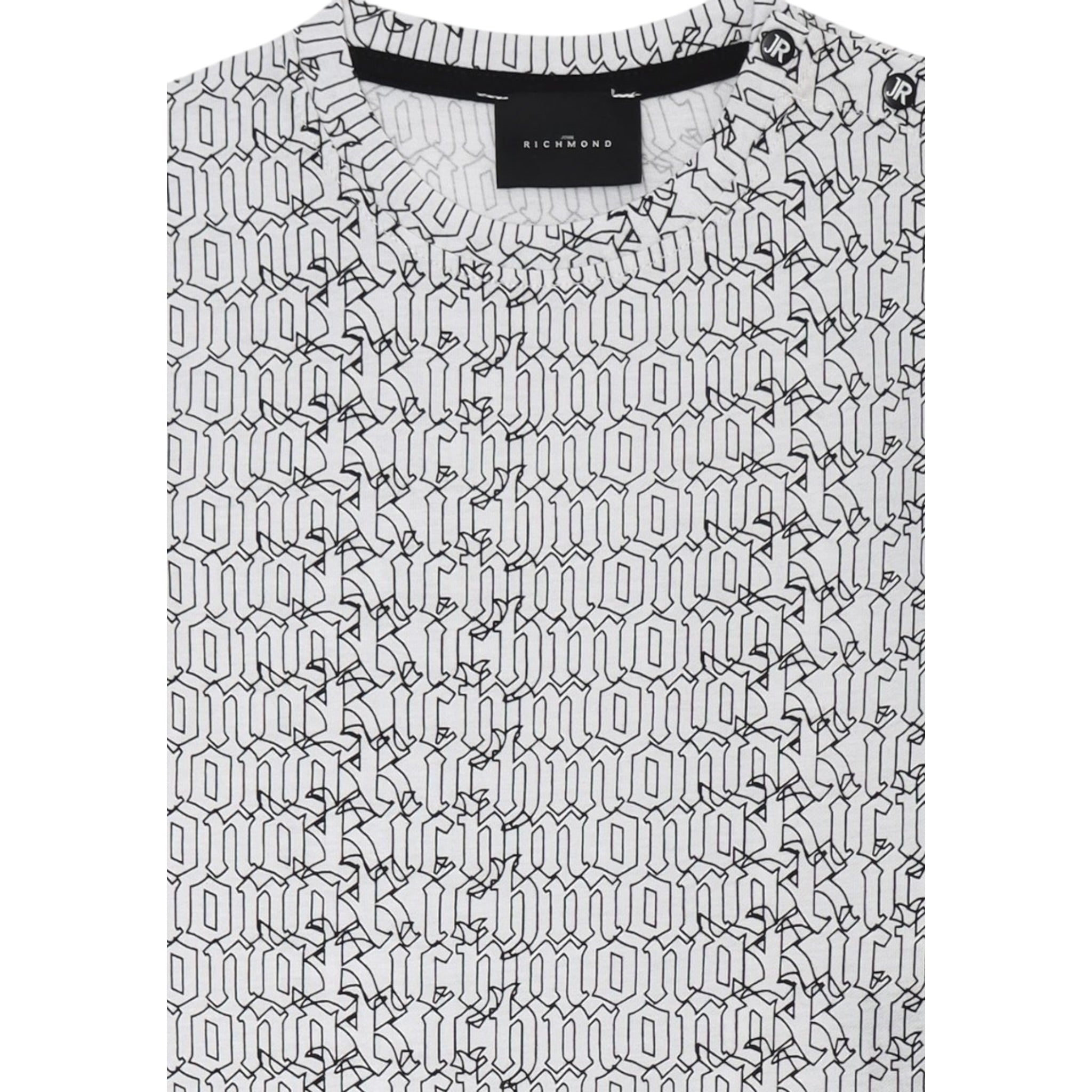John Richmond T-Shirt Girocollo Tinta Unita con Stampa per Neonato RIP25069TS BIANCO JOHN RICHMOND 