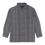 John Richmond Camicia Manica Lunga Tinta Unita con Stampe Logo per Bambino RIP25076CAJ NERO JOHN RICHMOND 