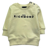 John Richmond Felpa Chiusa Girocollo Tinta Unita con Stampa per Neonato RIP26002FE GIALLO JOHN RICHMOND 
