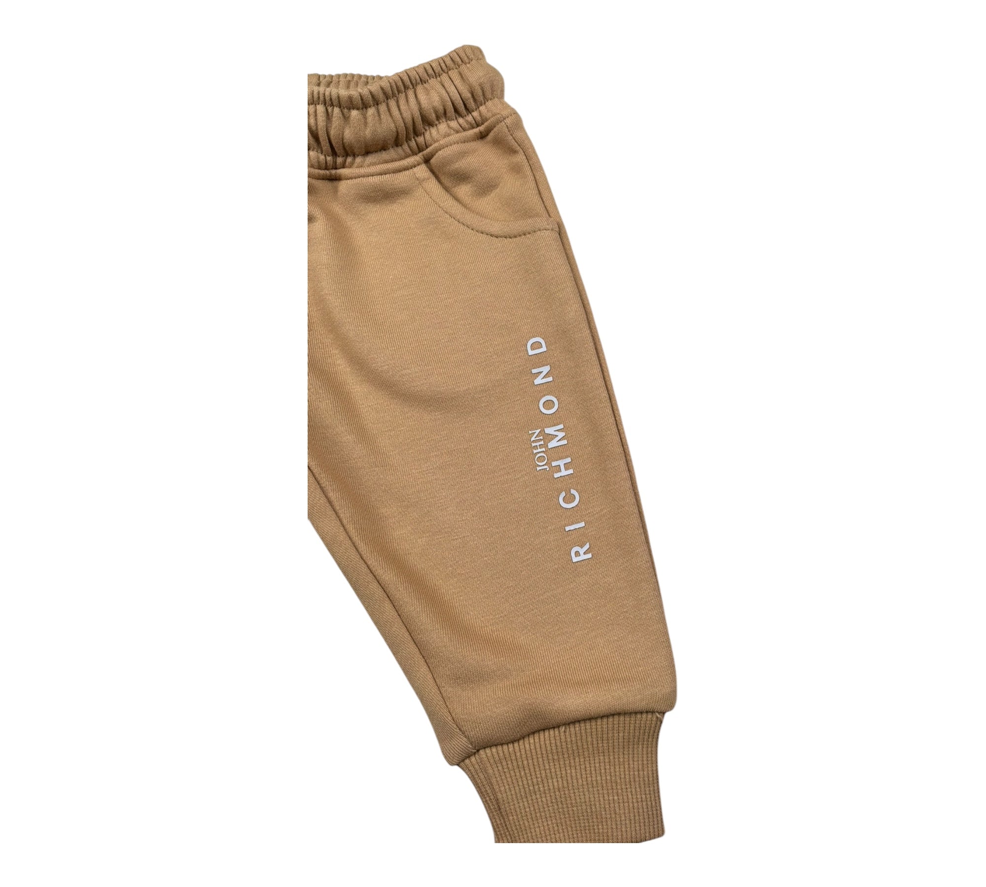 John Richmond Pantalone Tuta Tinta Unita con Logo per Neonato RIP26003PA MARRONE JOHN RICHMOND 
