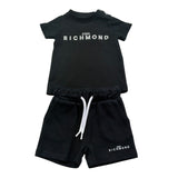 John Richmond Completo 2 Pezzi Canotta-Bermuda Tinta Unita per Neonato RIP26006CJ NERO JOHN RICHMOND 