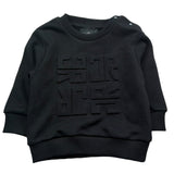 John Richmond Felpa Chiusa Girocollo Tinta Unita con Logo per Neonato RIP26014FE NERO JOHN RICHMOND 