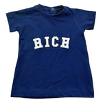 John Richmond T-Shirt Girocollo Tinta Unita con Logo per Neonato RIP26017TS BLU JOHN RICHMOND 