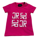 John Richmond T-Shirt Girocollo Tinta Unita con Logo per Neonata RIP26026TS FUXIA JOHN RICHMOND 