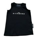 John Richmond Canotta Gircllo Tinta Unita con Logo per Neonato RIP26037CN NERO JOHN RICHMOND 