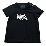 John Richmond T-Shirt Girocollo Tinta Unita con Stampa per Neonato RIP26055TS NERO JOHN RICHMOND 