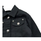 John Richmond Giubbino In Denim Tinta Unita per Neonato RIP26062GB NERO JOHN RICHMOND 