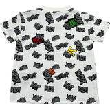 John Richmond T-Shirt Girocollo Tinta Unita con Stampe per Neonato RIP26114TS BIANCO JOHN RICHMOND 