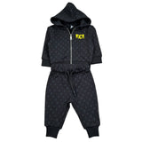 John Richmond Completo 2 Pezzi Felpa-Pantaloni per Neonato RIP26116CF NERO JOHN RICHMOND 