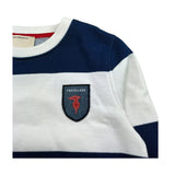 Trussardi Felpa Chiusa Bicolore con Stampa per Bambino TBP26153FE PANNA/BLU TRUSSARDI 