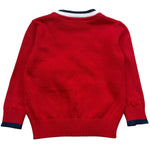 Trussardi Cardigan Tinta Unita Scollo A V per Neonato TIP26007CD ROSSO TRUSSARDI 