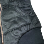 Juicy Couture Giubbino Modello Smanicato Tinta Unita con Zip per Bambina JBX6520 NERO JUICY COUTURE 