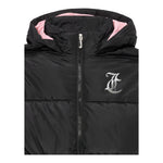 Juicy Couture Giubbino Tinta Unita con Zip E Cappuccio per Bambina JBX6625 NERO JUICY COUTURE 