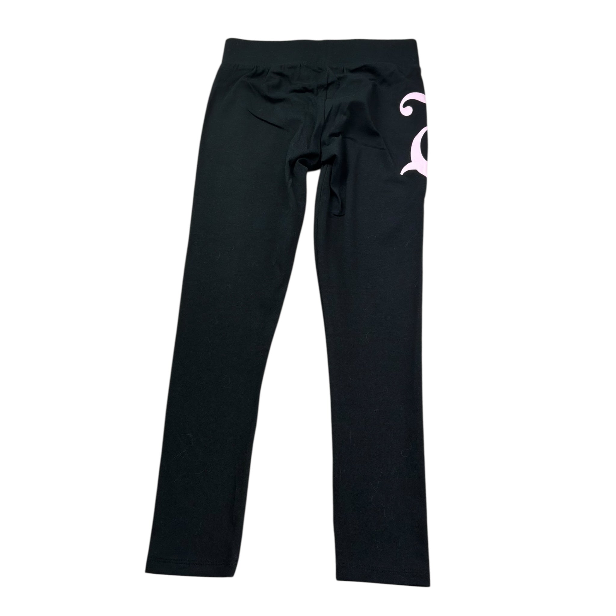 Juicy Couture Leggins Tinta Unita con Stampa per Bambina JBX6627 NERO JUICY COUTURE 