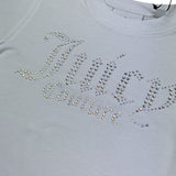 Juicy Couture Completo 2 Pezzi T-Shirt-Short per Bambina JBX6697 BIANCO JUICY COUTURE 