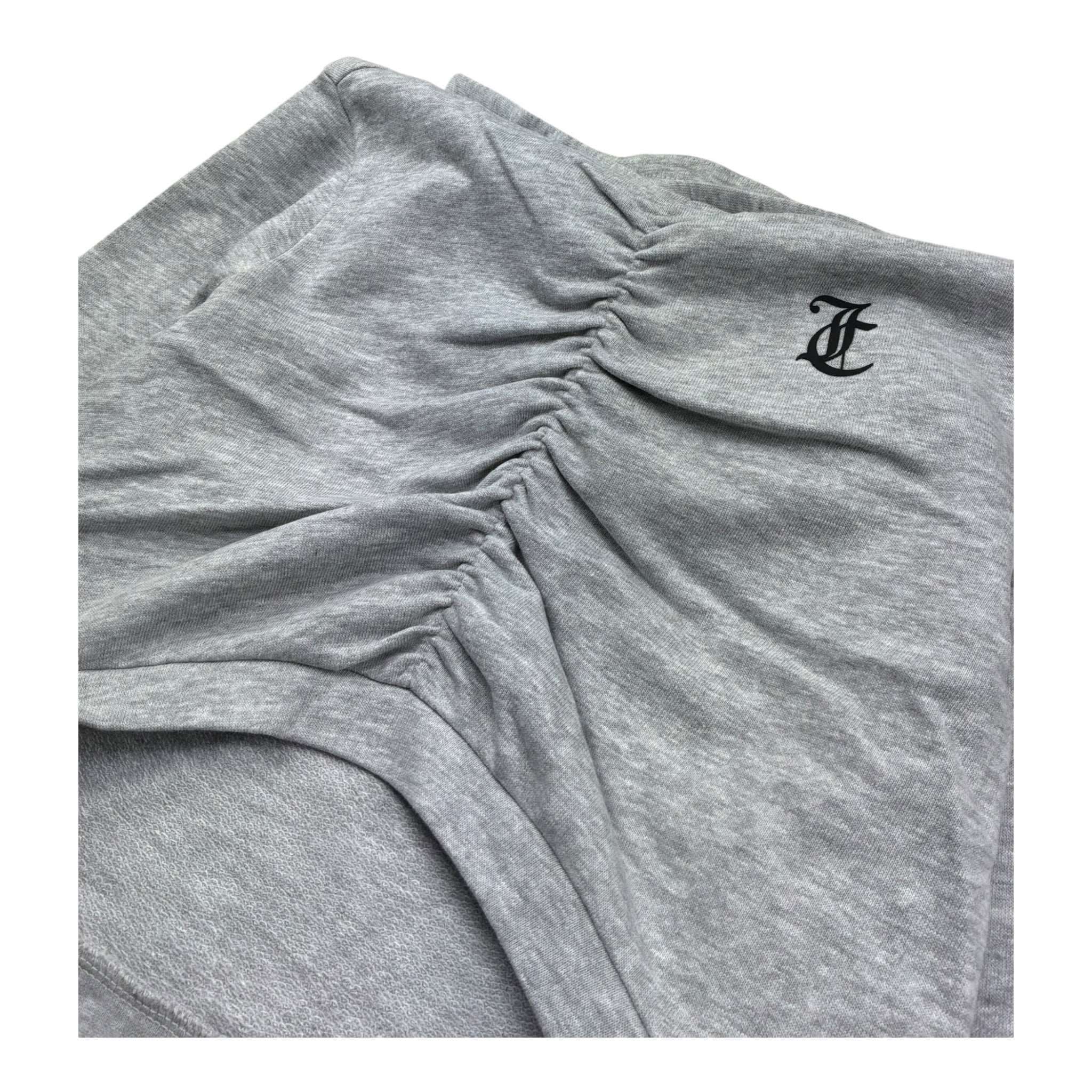 Juicy Couture Felpa con Cappuccio Tinta Unita per Bambina JBX6698 GRIGIO JUICY COUTURE 