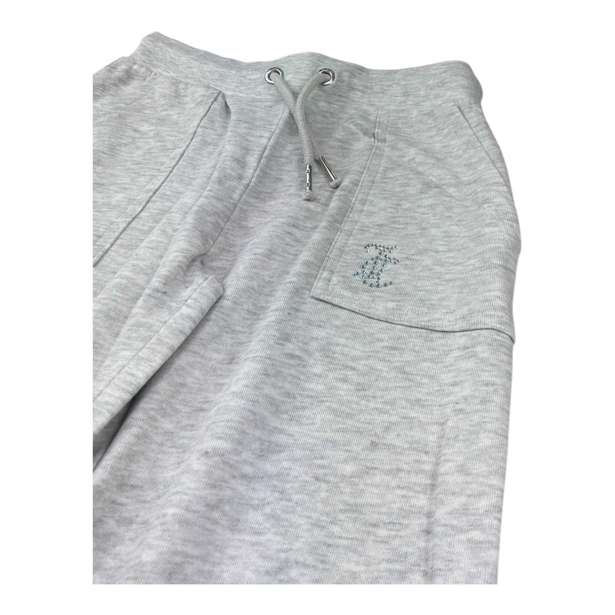 Juicy Couture Pantalone Tinta Unita Modello A Palazzo per Bambina JBX6712 GRIGIO JUICY COUTURE 