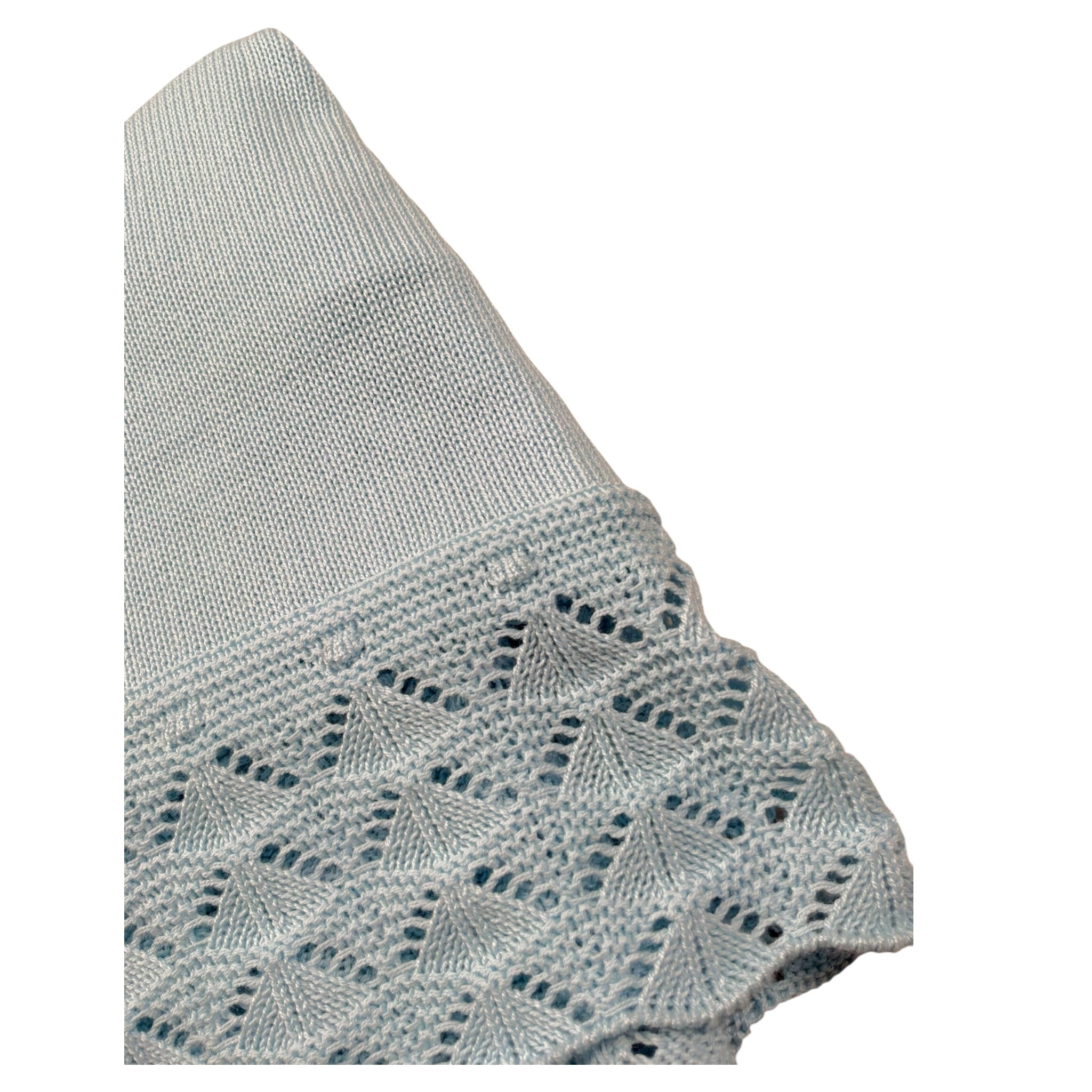 Juliana Coperta tinta unita con Fiocco Azzurro per Neonata 25011 AZZURRO JULIANA 