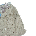 Juliana Completo 3 Pezzi Maglia-Ghettina-Cappello Beige per Neonata 25039 BEIGE JULIANA 