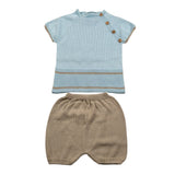 Juliana Completo 2 Pezzi T-Shirt-Culotte per Neonato 25068 AZZURRO JULIANA 