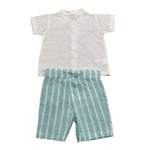 Juliana Completo 2 Pezzi Camicia-Bermuda per Neonato 25186 PANNA JULIANA 