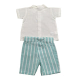 Juliana Completo 2 Pezzi Camicia-Bermuda per Neonato 25186 PANNA JULIANA 