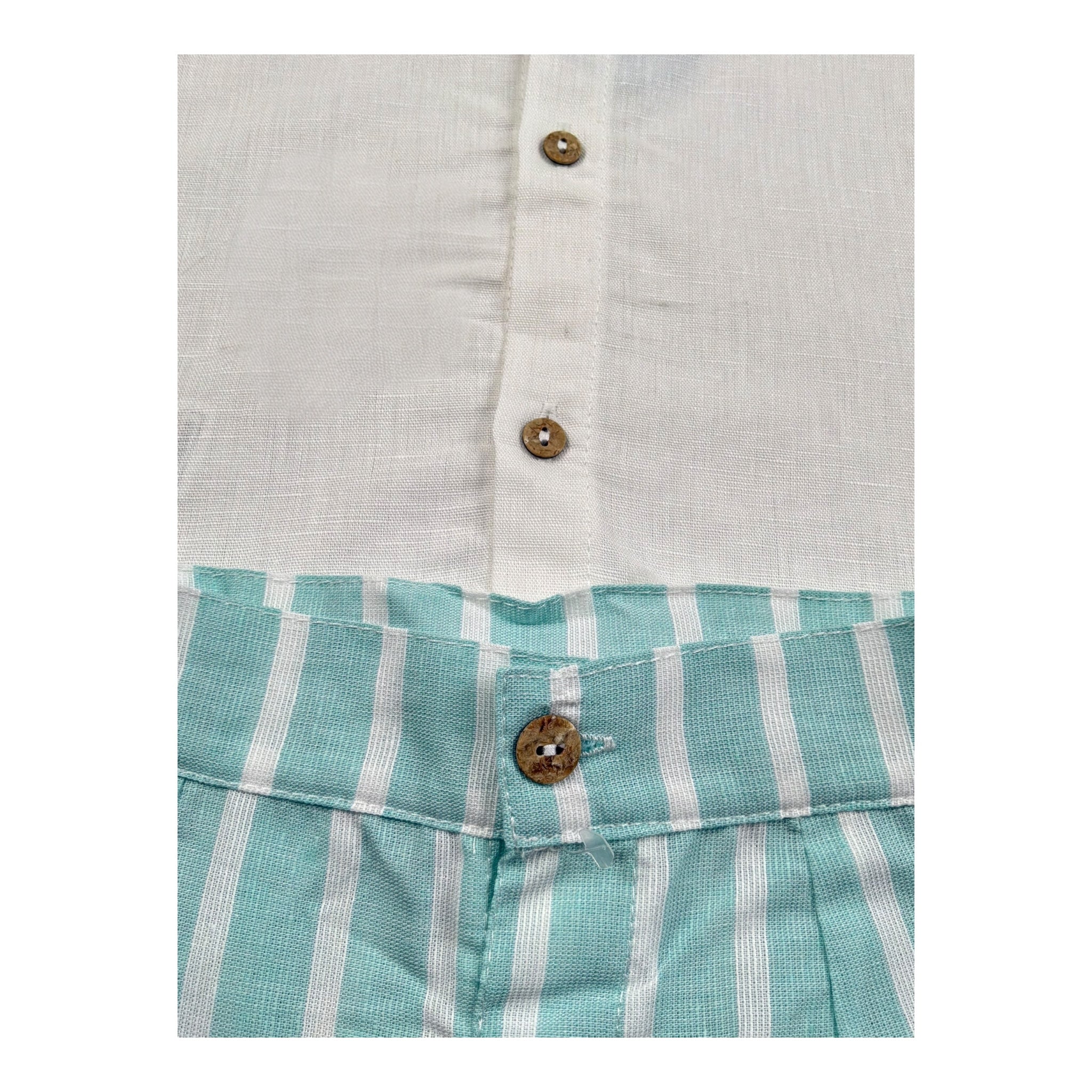 Juliana Completo 2 Pezzi Camicia-Bermuda per Neonato 25186 PANNA JULIANA 