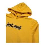 Just Cavalli Felpa Chiusa con Cappuccio Tinta Unita con Stampa per Bambino JBP26011FE GIALLO JUST CAVALLI 