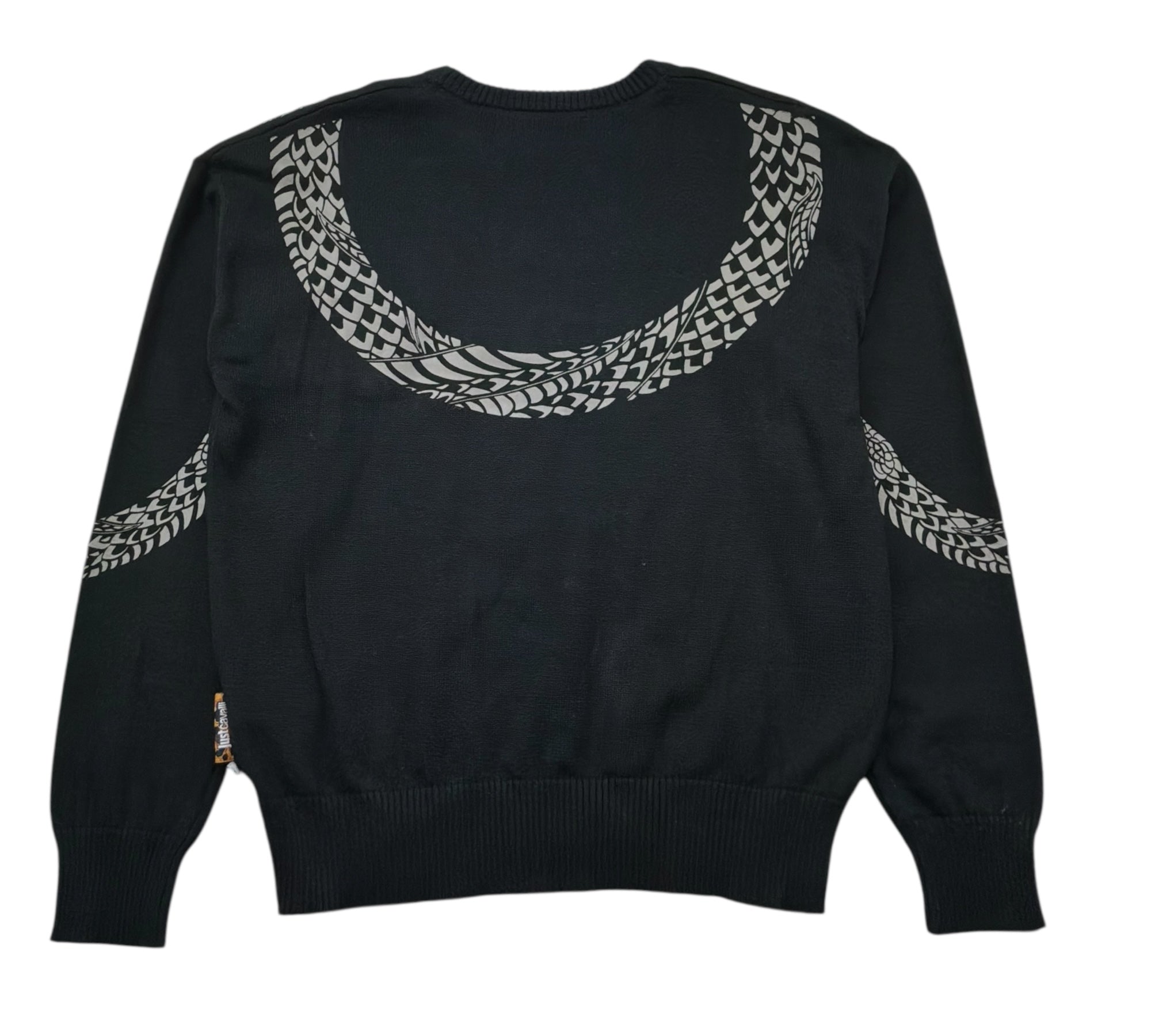 Just Cavalli Maglia Girocollo Tinta Unita con Stampa per Bambina JBP26032FE NERO JUST CAVALLI 