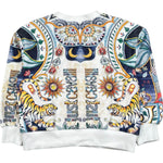 Just Cavalli Felpa Chiusa Girocollo Stampa Fantasia per Bambino JBP26063FE BIANCO JUST CAVALLI 