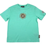 Just Cavalli T-Shirt Girocollo Tinta Unita con Stampa per Bambino JBP26086CJ VRDE ACQUA JUST CAVALLI 