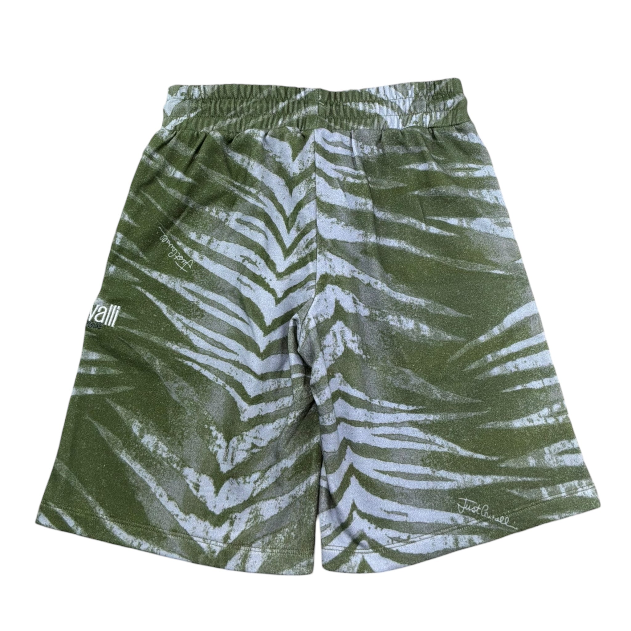 Just Cavalli Bermuda Tinta Unita Stampa Fantasia per Bambino JBP26128BE VERDE JUST CAVALLI 