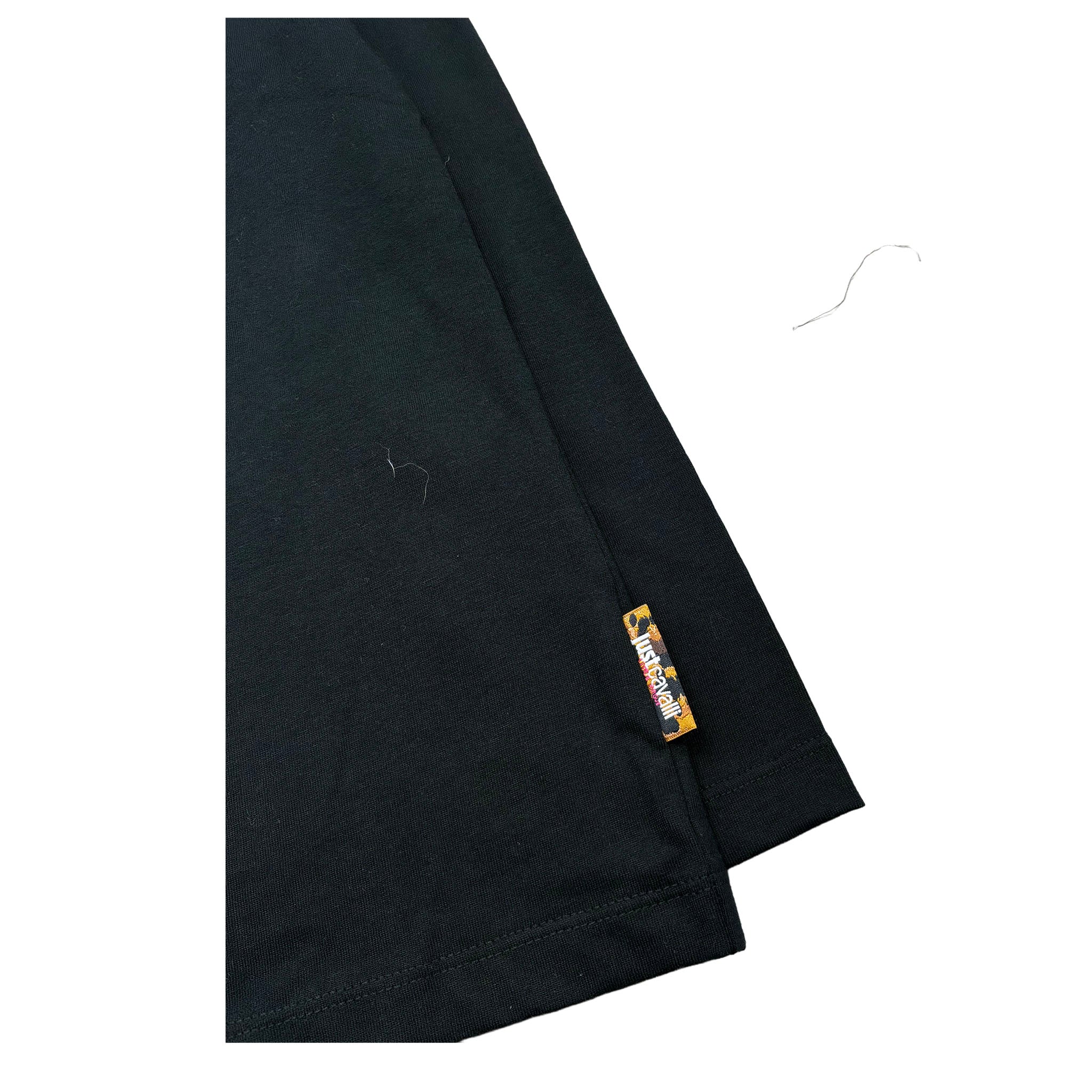 Just Cavalli Shirt Girocollo Tinta Unita con Logo per Bambina JGP2006TS NERO JUST CAVALLI 