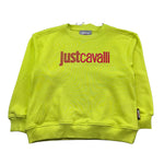 Just Cavalli Felpa Chiusa Girocollo Tinta Unita con Logo per Bambino JGP26002FE VERDE JUST CAVALLI 