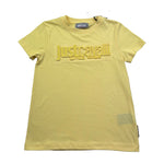 Just Cavalli T-Shirt Girocollo Tinta Unita con Stampa per Bambino JGP26014TS GIALLO JUST CAVALLI 