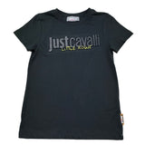 Just Cavalli T-Shirt Girocollo Tinta Unita con Stampa per Bambino JGP26014TS NERO JUST CAVALLI 