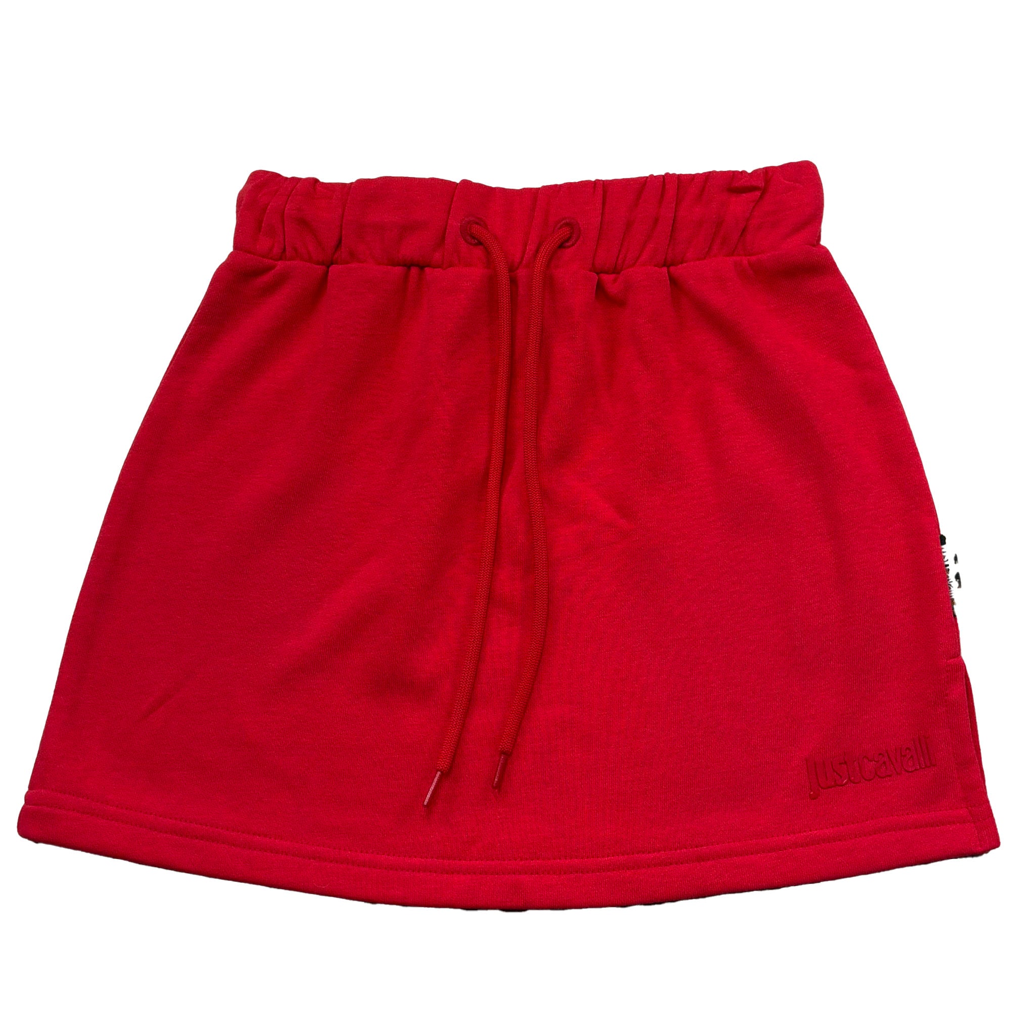 Just Cavalli Gonna Tinta Unita con Logo per Bambina JGP26022GO ROSSO JUST CAVALLI 