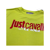 Just Cavalli T-Shirt Girocollo Tinta Unita con Stampa Logo per Bambino JGP26027TS VERDE JUST CAVALLI 