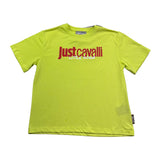 Just Cavalli T-Shirt Girocollo Tinta Unita con Stampa Logo per Bambino JGP26027TS VERDE JUST CAVALLI 