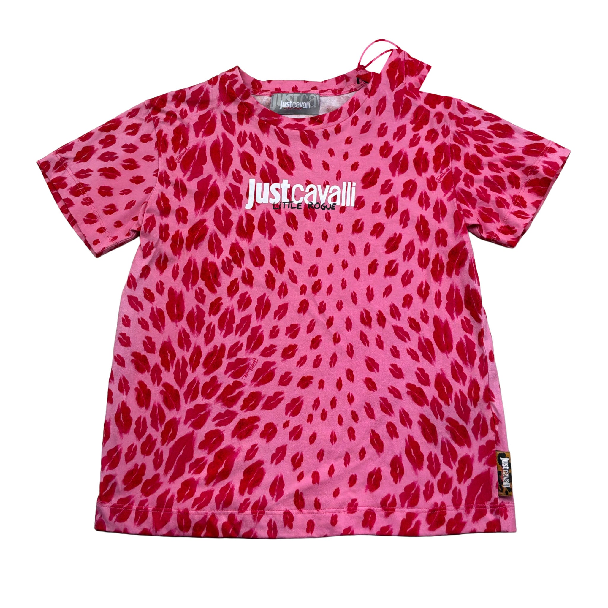 Just Cavalli T-Shirt Girocollo Stampa Fantasia per Bambina JGP26045TS ROSA JUST CAVALLI 