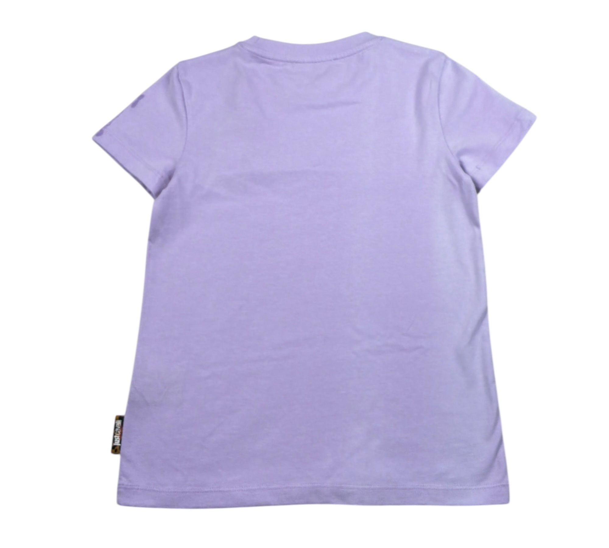 Just Cavalli T-Shirt Girocollo Tinta Unita con Logo per Bambina JGP260\4TS LILLA JUST CAVALLI 
