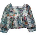 Just Cavalli Camicia Manica Lunga Stampa Fantasia per Bambina JGP26132BL AZZURRO JUST CAVALLI 