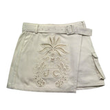 Just Cavalli Gonna Tinta Unita con Trafori E Cintura per Bambina JGP26133MG AVORIO JUST CAVALLI 