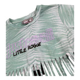 Just Cavalli T-Shirt Modello Crop con Frange per Bambina JGP26214TS VERDE ACQUA JUST CAVALLI 