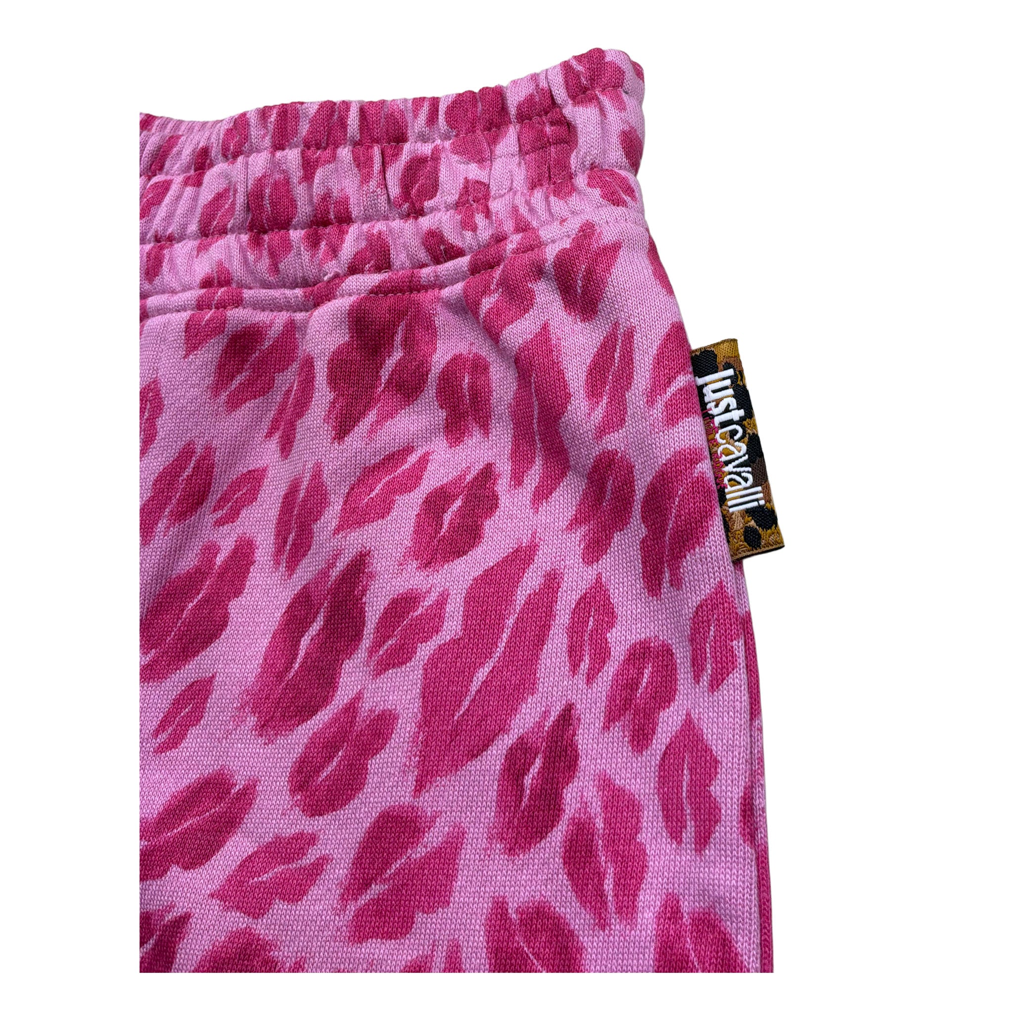 Just Cavalli Short Tinta Unita con Stampa Baci per Neonata JIP26009SHN ROSA JUST CAVALLI 