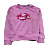 Just Cavalli Felpa Chiusa Girocollo Tinta Unita con Stampa per Neonata JIP26016FE ROSA JUST CAVALLI 
